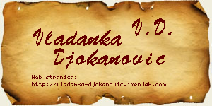 Vladanka Đokanović vizit kartica